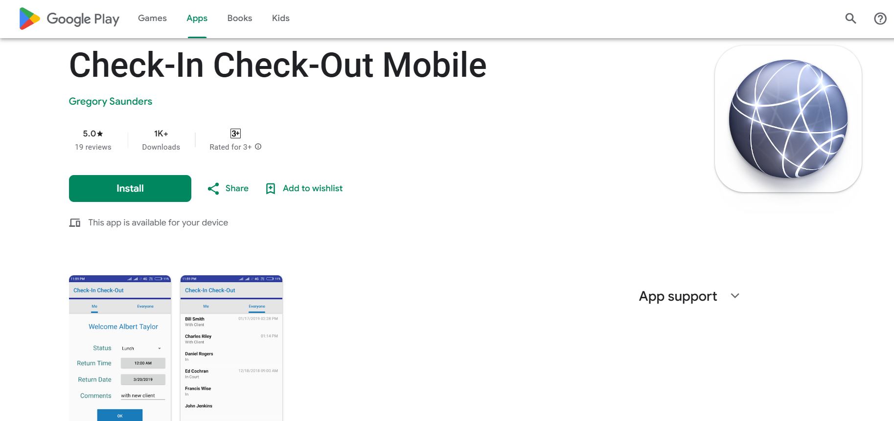 Check-In Check-Out Mobile